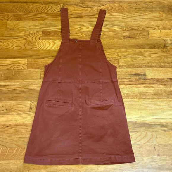 Toad & Co Women’s XS Rust Overalls Skirt Jumper Pockets Fall School
Academia - Picture 8 of 10
